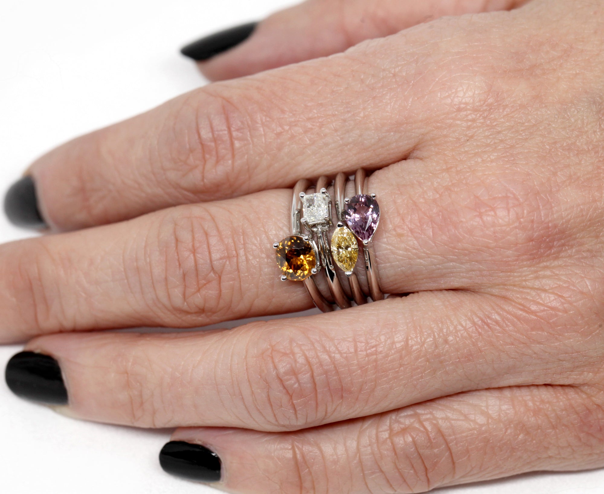 color gemstone stackable gold ring bena jewelry montreal little italy jeweler color gemstone jewelry custom made specialist natural zircon oval shape gold ring small square diamond engagement ring marquise shape yellow diamond handmade in montreal minimalist ring pear shape pink garnet simple engagement ring made in montreal