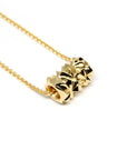 Vermeil gold pendant Chiseled bena jewelry edgy pendant silver gold plated minimalist jewelry design montreal made in canada