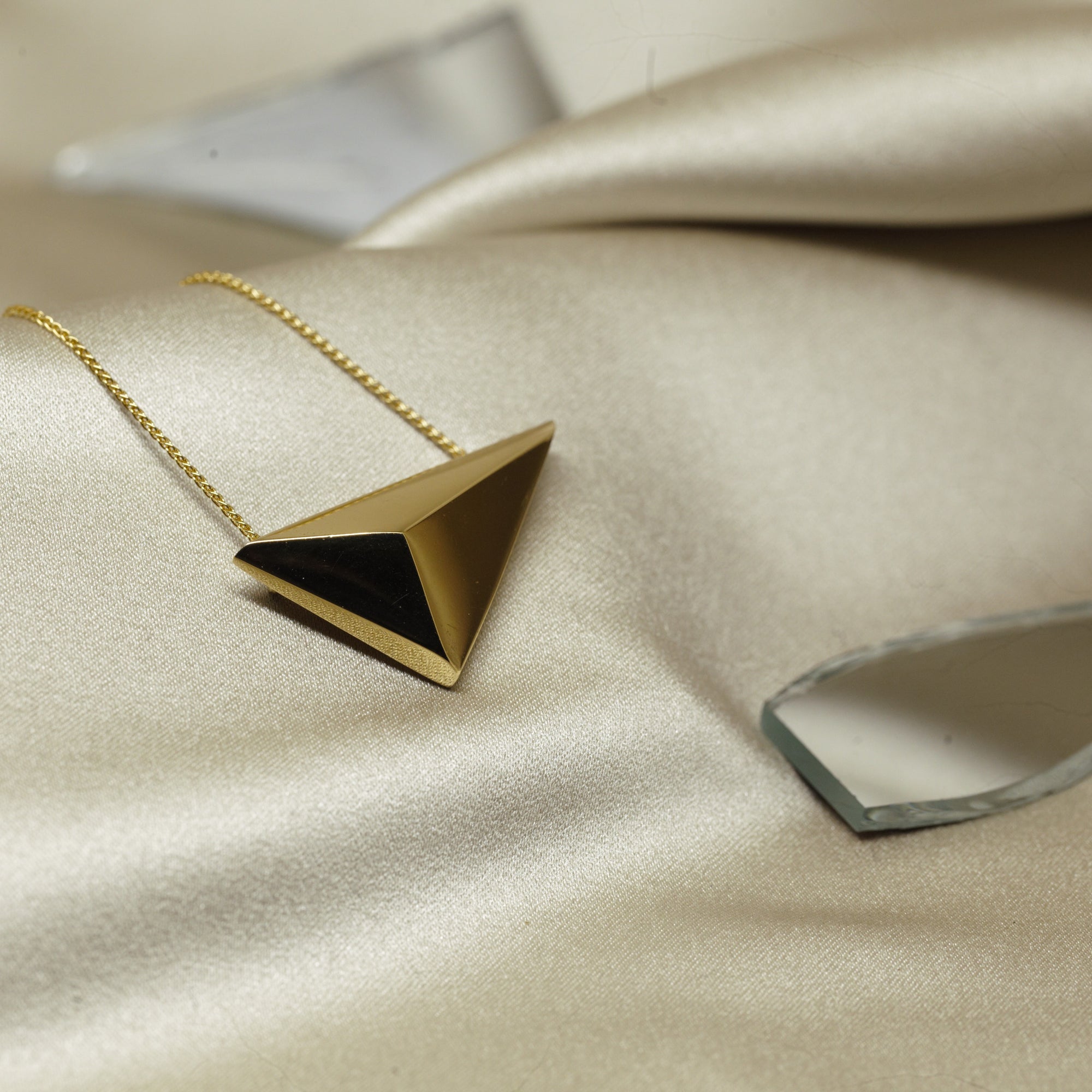 Bena Jewelry Vermeil Gold Pendant Yellow Gold Plated Silver Statement Bena Jewelry Desgner Montreal Made in Canada