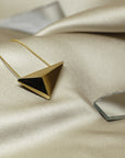Bena Jewelry Vermeil Gold Pendant Yellow Gold Plated Silver Statement Bena Jewelry Desgner Montreal Made in Canada