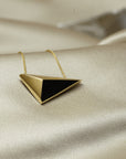 Bena Jewelry Statement gold plated pendant fine jewelry modern design Edgy Collection