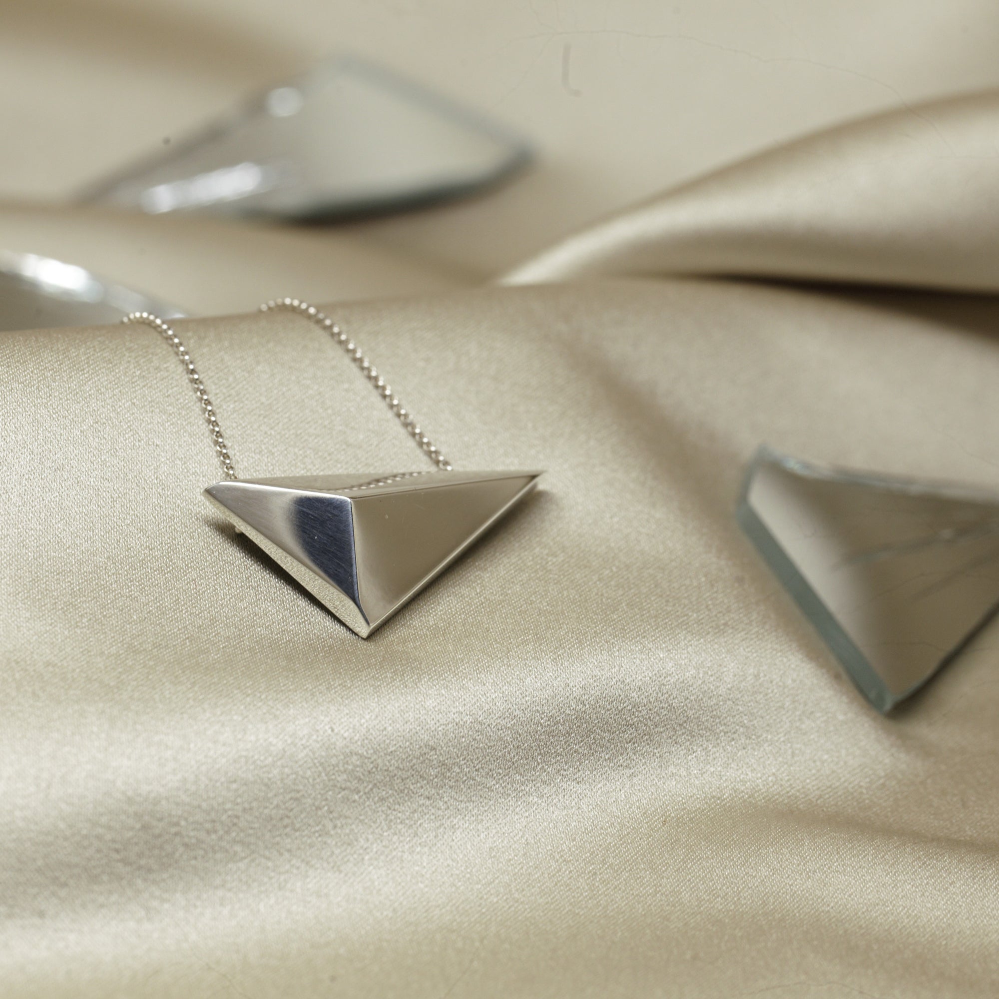 Statement sterling silver pendant fine jewelry modern design
