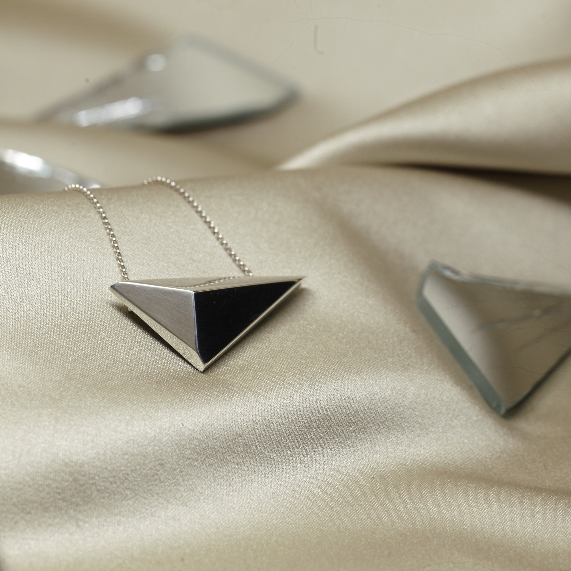 Statement sterling silver pendant fine jewelry modern design