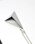 Silver Vertical Pyramid Pendant