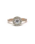Rose Gold Round Diamond Engagement Ring