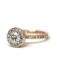 Rose Gold Round Diamond Engagement Ring
