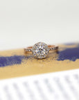 Rose Gold Round Diamond Engagement Ring