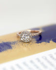 Rose Gold Round Diamond Engagement Ring