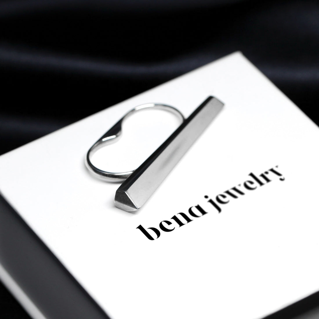 Silver Short Punch Ring