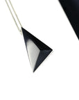 Silver Vertical Pyramid Pendant