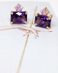 custom made fancy gemstone studs earrings bridal bena jewelry canada designer