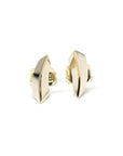 Yellow gold Brace Studs by Bena Jewelry, a Montreal-based independent designer. Modern fine jewelry with bold, minimalist details.