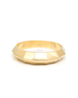 fronyt view of vermneil gold men wedding band custom made ring in montreal by bena jewelry best canadian designer on white background