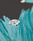 Marquise Shape Diamond and Halo Ring