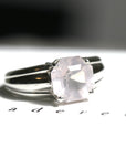 Rose quartz cocktail ring bena jewelry montreal edgy collection fashion color gems jewelry montreal made in canada