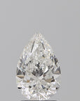 Front view of pear shape diamond for custom made engagement ring bena jewelry handmade montreal made in canada fine jewelry bague pear shape gia certified diamond