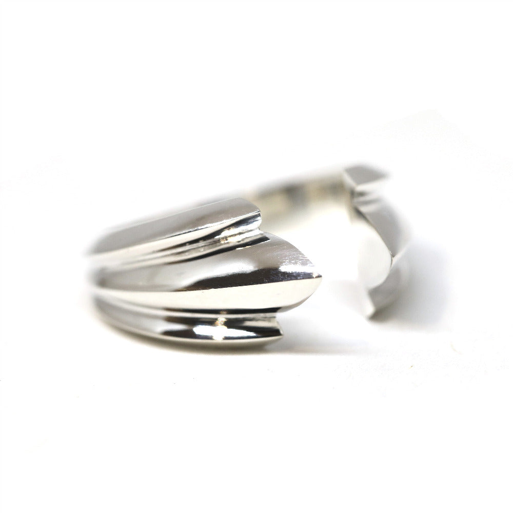 white gold open ring full tidal edgy bena jewelry designer montreal