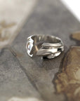 white gold full tidal edgy bena jewelry ring