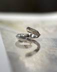 white gold edgy open ring wedding band bena jewelry designer montreal