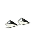 Minimalist gold earrings with an edgy feel, perfect for unisex everyday wear, by Bena Jewelry.