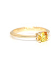 oval shape yellow gemstone bridal ring custom made bena jewelry