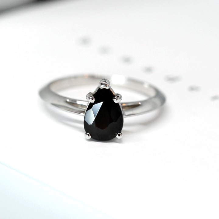 Black Gemstone Bridal Rings