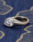 FLUID BEZEL PEAR SHAPE DIAMOND  | Yellow Gold
