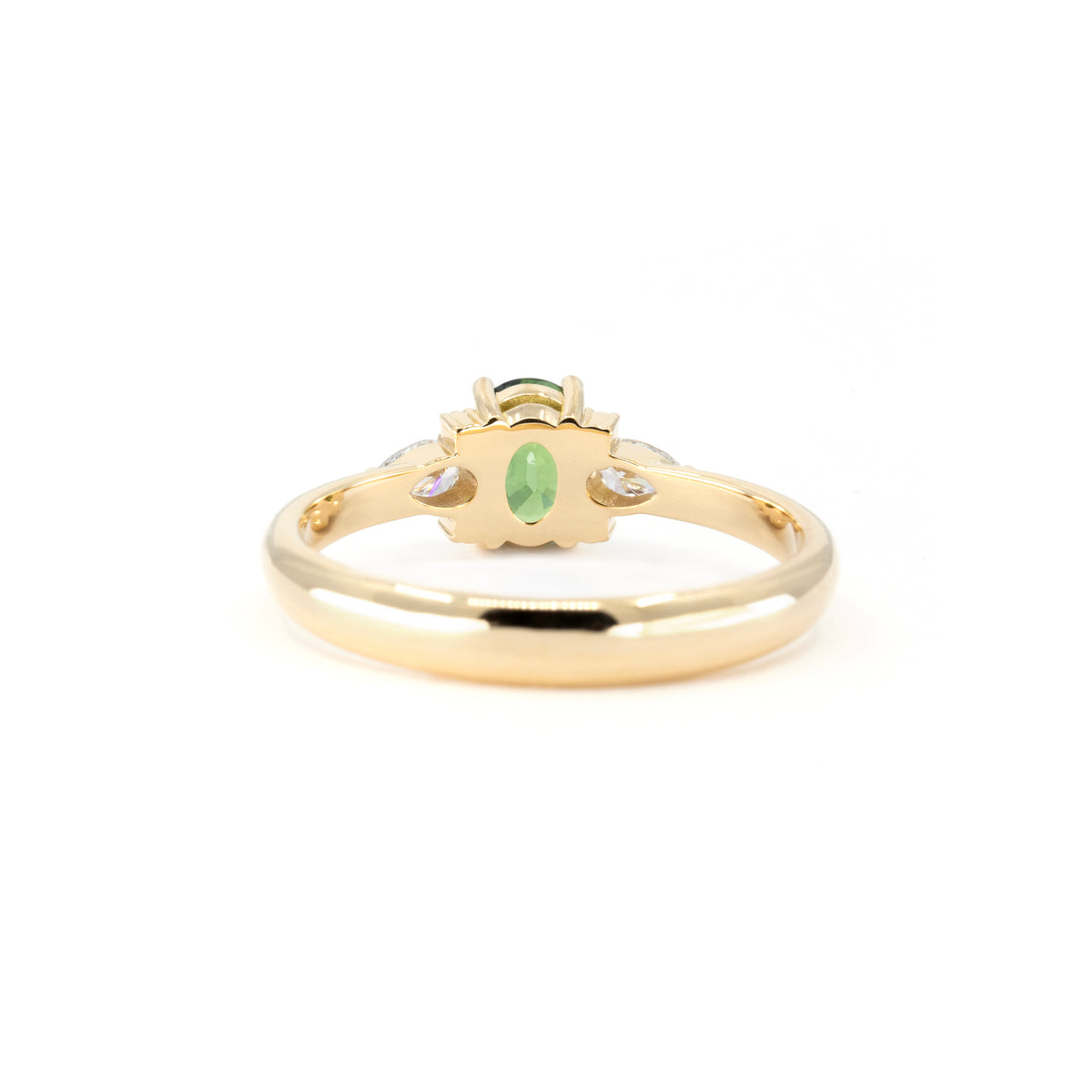 GREEN SAPPHIRE DESIR RING | Yellow Gold