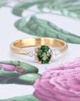 GREEN SAPPHIRE DESIR RING | Yellow Gold