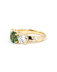 Trilogie Diamond & Green Tourmaline Could Ring