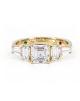 ASSCHER CUT, BAGUETTE, EMERALD DIAMOND | Yellow Gold