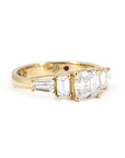 ASSCHER CUT, BAGUETTE, EMERALD DIAMOND | Yellow Gold