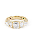 ASSCHER CUT, BAGUETTE, EMERALD DIAMOND | Yellow Gold