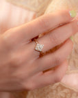 AURA PEAR SHAPE DIAMOND RING | Yellow Gold