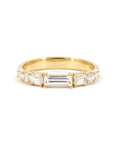 BAGUETTE DIAMOND BAND | Yellow Gold