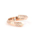 Rose Gold Diamond Loop Ring