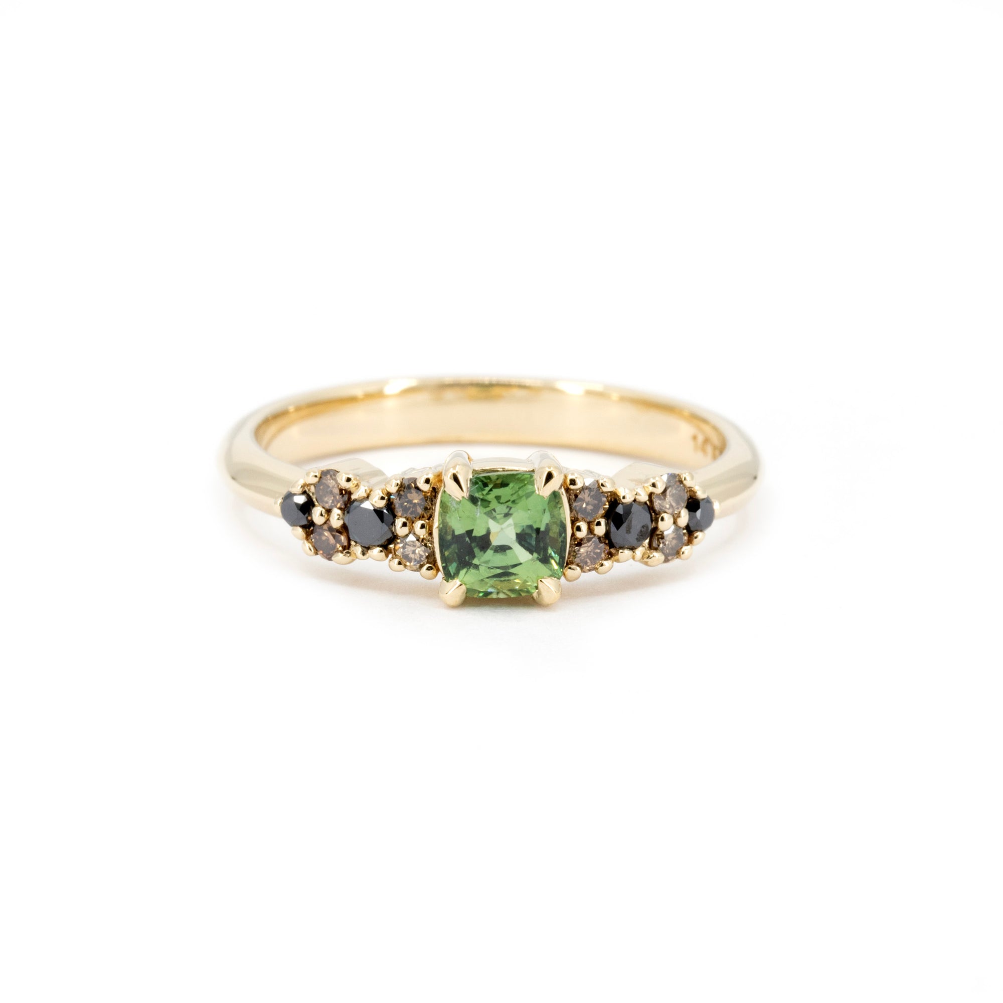BLOOM LINE GREEN SAPPHIRE | Yellow Gold