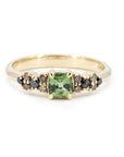 BLOOM LINE GREEN SAPPHIRE | Yellow Gold