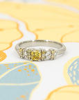 BLOOM LINE Yellow Diamond | White Gold