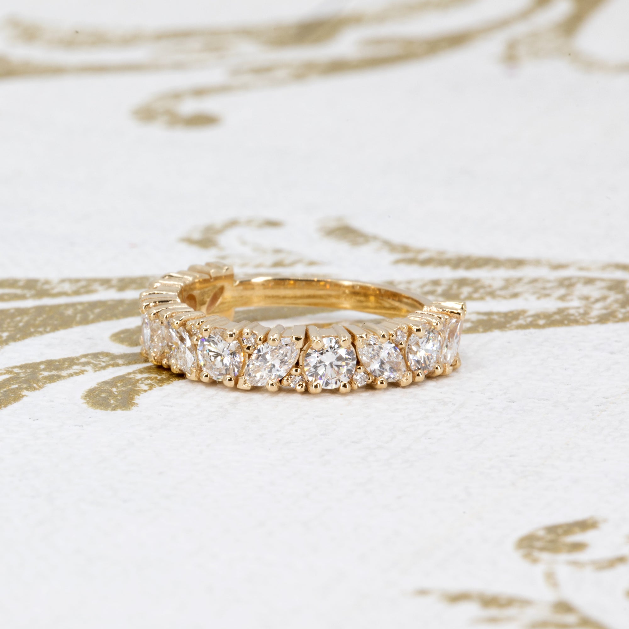 Each D-E, VS lab-grown diamond is hand-selected for its exceptional clarity and sparkle by the designer Bena Jewelry.