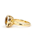 Citrine | Fancy shape yellow gold cocktail ring