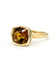Citrine | Fancy shape yellow gold cocktail ring