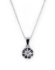 COROLA BLUE DIAMOND PENDANT | White Gold