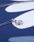 COROLA BLUE DIAMOND PENDANT | White Gold