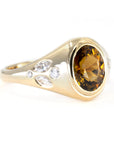 BROWN TOURMALINE SIGNET RING | Yellow Gold