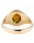 BROWN TOURMALINE SIGNET RING | Yellow Gold