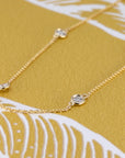 DIAMOND NECKLACE BEZEL SET DIAMOND | Yellow Gold