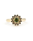 SOLEIL YELLOW-GREEN SAPPHIRE BROWN DIAMOND | Yellow Gold