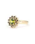 SOLEIL YELLOW-GREEN SAPPHIRE BROWN DIAMOND | Yellow Gold