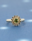 SOLEIL YELLOW-GREEN SAPPHIRE BROWN DIAMOND | Yellow Gold